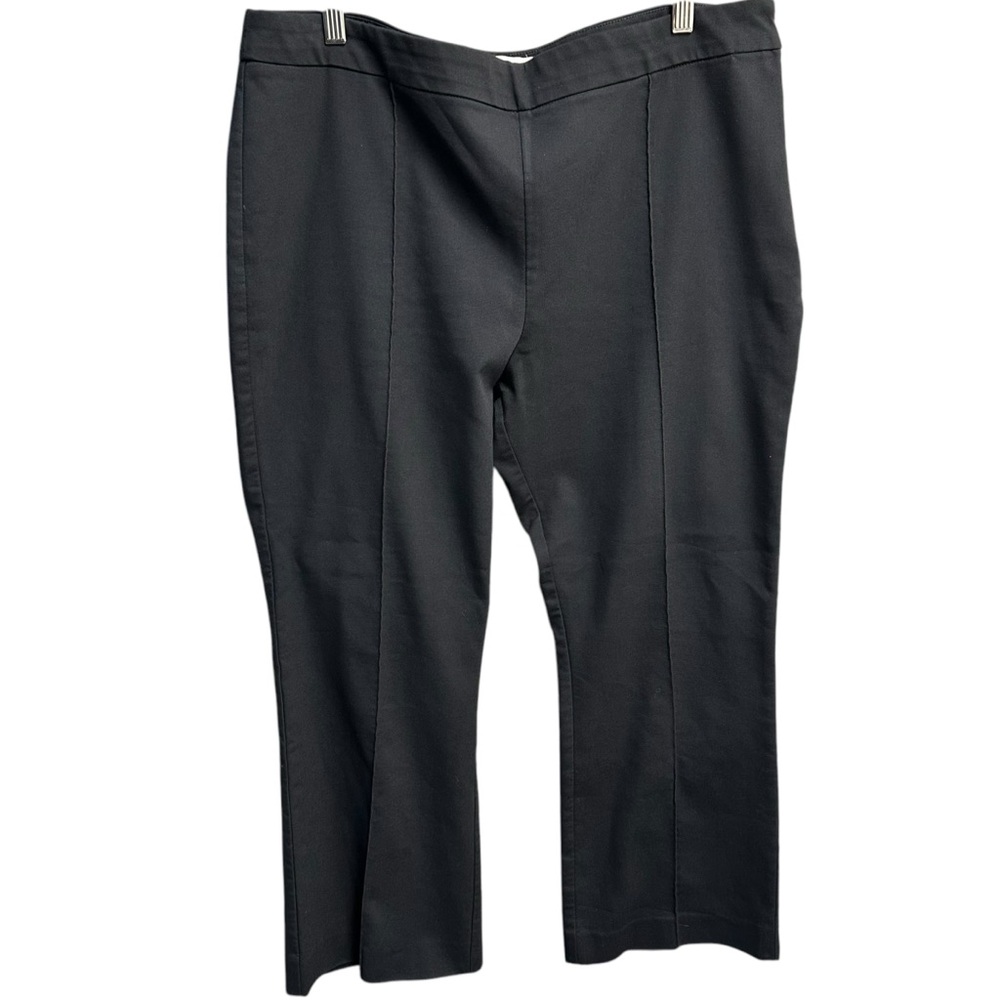 Mango Pants Womens US 14 Black Dress Pants High Rise Work Career Office Side Zip